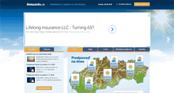 Desktop Screenshot of meteoinfo.sk