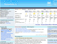 Tablet Screenshot of meteoinfo.by